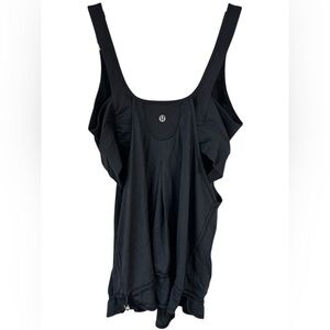 lululemon athletica Black Textured Scoop-Back Active Tank